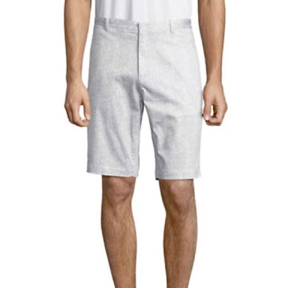 Calvin Klein Cotton Print Shorts-white-32 - Picture 1 of 4